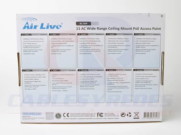 ARL-AC.TOP AIRLIVE ACCESS POINT 802.11AC AMPLIO RANGO 1200MBPS MONTAJE EN TECHO - Image 3
