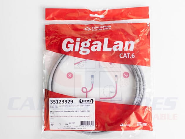 FKW-35123929 FURUKAWA PATCH CORD RJ45 U/UTP LSZH CAT.6 GIGA 2MTGRIS - Image 3