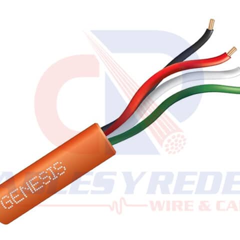 GEN-21045803 GENESIS SECURITY/ALARM UNSHIELDED 4COND 22AWG CMR/CL2R NARANJA R/500FT