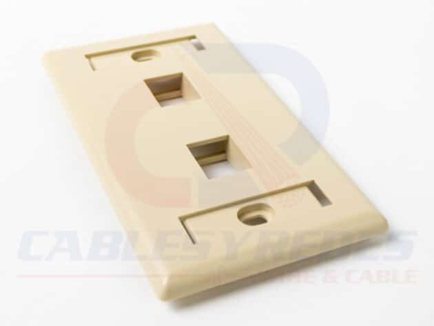 HTN-FPIDUAL-I HELLERMANNTYTON FACEPLATE DUPLEX (ID) MARFIL - Image 3
