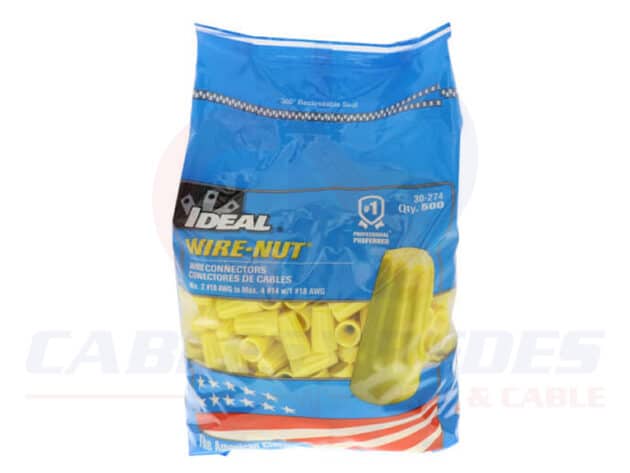 IDEAL-30-274 IDEAL WIRE-NUT® WIRE CONN, MODEL 74B® YELLOW, 500/BAG - Image 2