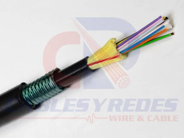 OCC-DX012DSLX9KAA2 OCC FIBER FIBRA OPTICA SM 8.3/125 12HILOS ARMADA ACERO CORRUGADO