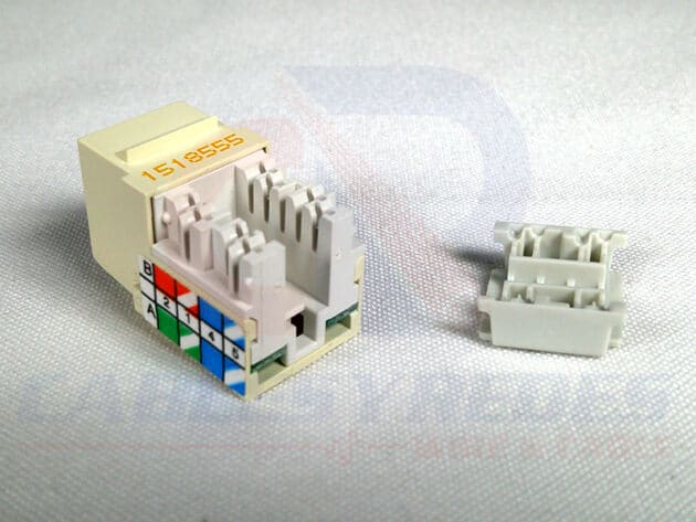 OCC-KMJA/601 OCC FIBER JACK RJ45 CAT.6 GIGA KMJ 568A/B BLANCO OFICINA - Image 2