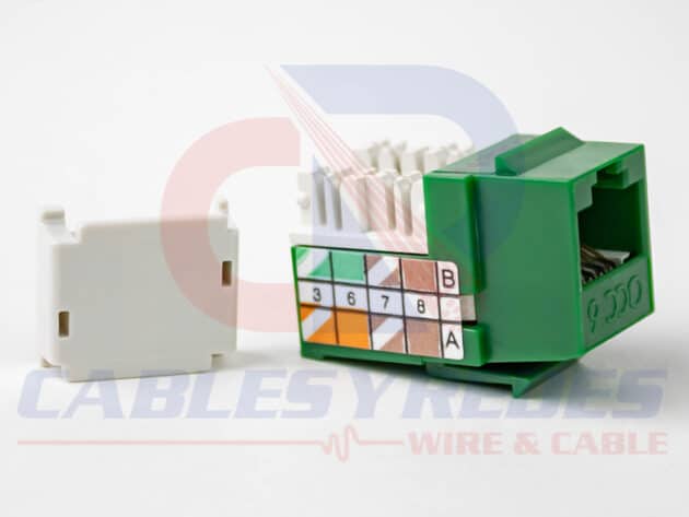 OCC-KMJA/604 OCC FIBER JACK RJ45 CAT.6 GIGA KMJ 568A/B VERDE