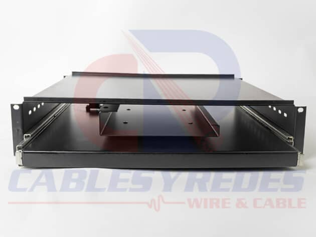 R&C-CH088-BK RACKS&CABS CHAROLA GIRATORIA DESLIZABLE TECLADO YMOUSE GABINETE TI/STD 19"X16"PROF - Image 2
