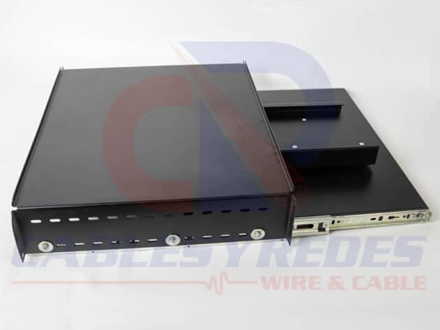 R&C-CH088-BK RACKS&CABS CHAROLA GIRATORIA DESLIZABLE TECLADO YMOUSE GABINETE TI/STD 19"X16"PROF - Image 3