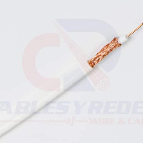 VIAK-RG59-SD38 VIAKON COAXIAL RG59/U 20AWG MALLA CU80% PVC BLANCO CARR/500MTS.
