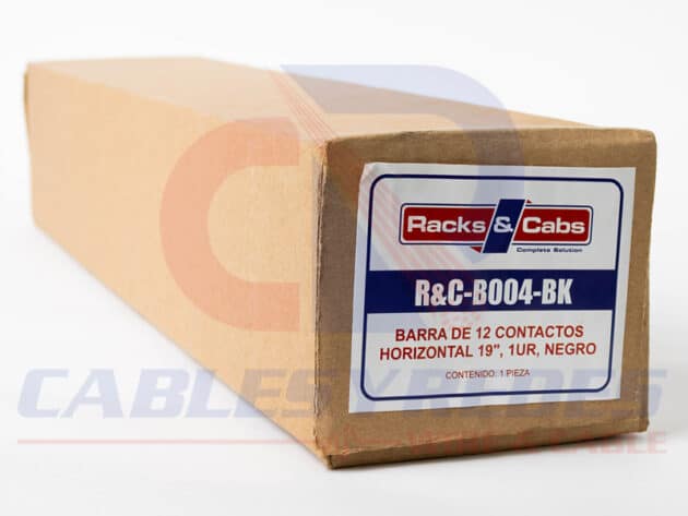 R&C-B004-BK RACKS&CABS BARRA 12 CONTACTOS HORIZONTAL 19" 1URNEGRO - Image 6