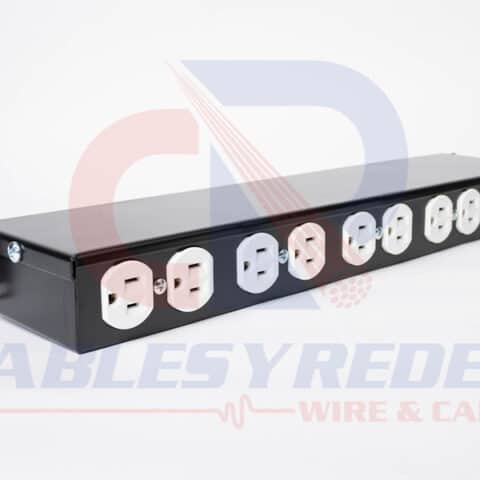 R&C-B004-BK RACKS&CABS BARRA 12 CONTACTOS HORIZONTAL 19" 1URNEGRO